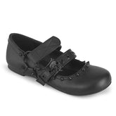 Demonia Daisy 08 Black Vegan Leather Women'S Flats